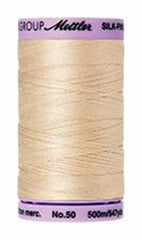 Mettler Cotton Sewing Thread - 50wt - 547 yd/ 500M - 1000 Eggshell
