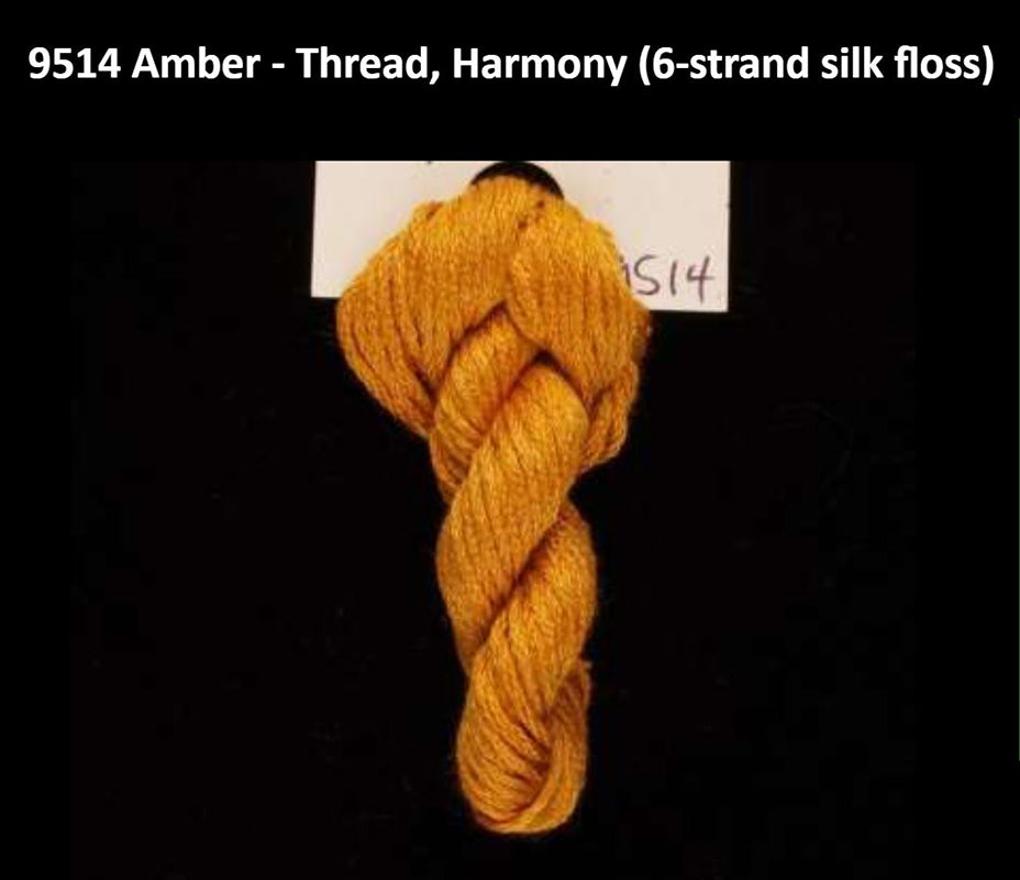 TREENWAY SILKS - Harmony Silk Floss - # 9514 Amber