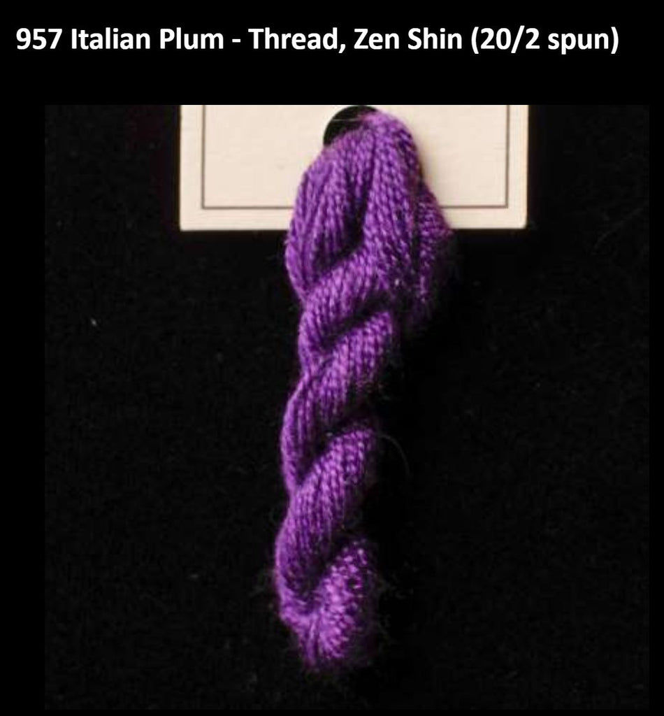 TREENWAY SILKS - Zen Shin (20/2) Silk Thread - # 0957 Italian Plum