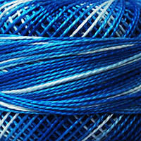 Presencia Perle Cotton - Size 8 - 9615 ELECTRIC BLUE