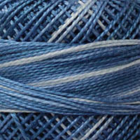 Presencia Perle Cotton - Size 8 - 9655 ANTIQUE BLUE - Variegated