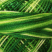 Presencia Perle Cotton - Size 8 - 9860 Green Foliage