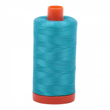Aurifil 50wt Cotton Thread - 1422 yards - 2810 Turquoise - ON SALE - SAVE 40%