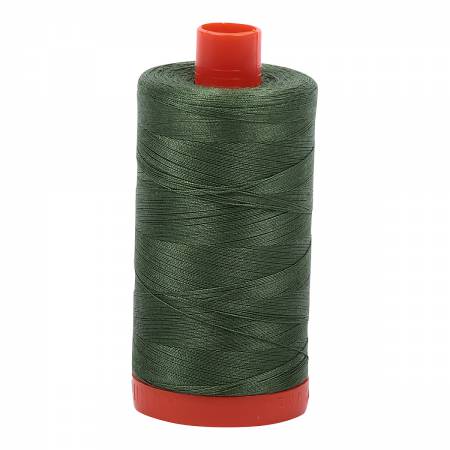 Aurifil 50wt Cotton Thread - 1422 yards - 2890 Very Dark Grass Green