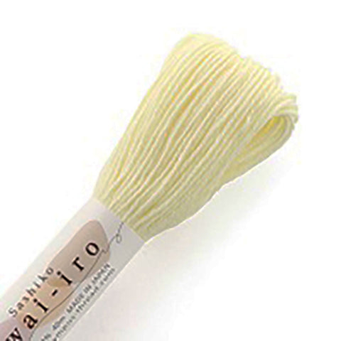 Sashiko Thread - Olympus 40m - Awai-iro - Pastel - #A2 Lemon Chiffon