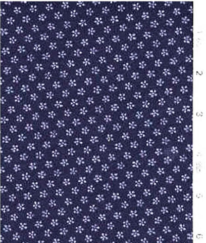 Japanese Fabric - AP1310-16 - Tiny Five Petal Flower - Dark Navy/ Indigo - ON SALE - SAVE 30% - By the Yard