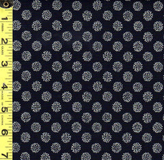 Japanese Indigo - AP1310-53 - Small Chrysanthemums - Dark Navy/ Indigo