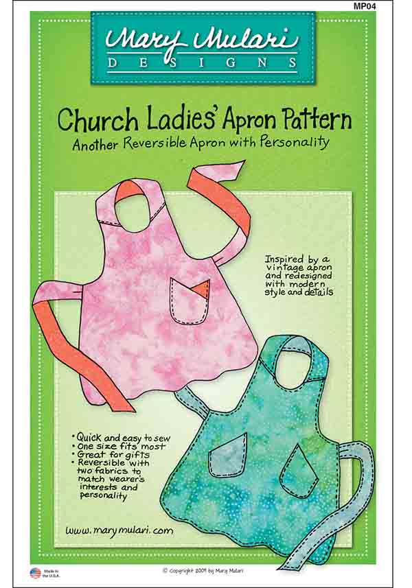 Apron Pattern - Mary Mulari - Church Ladies Apron
