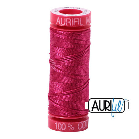 Aurifil 12wt Cotton Thread - 54 yards - 1100 Red Plum