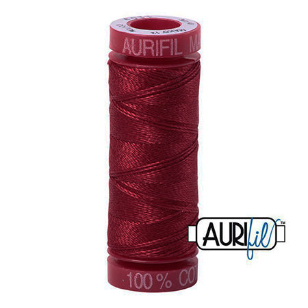 Aurifil 12wt Cotton Thread - 54 yards - 1103 Burgundy