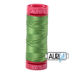 Aurifil 12wt Cotton Thread - 54 yards - 1114 Grass Green