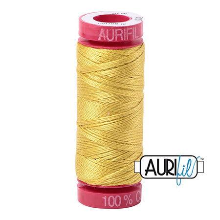 Aurifil 12wt Cotton Thread - 54 yards - 5015 Golden Yellow