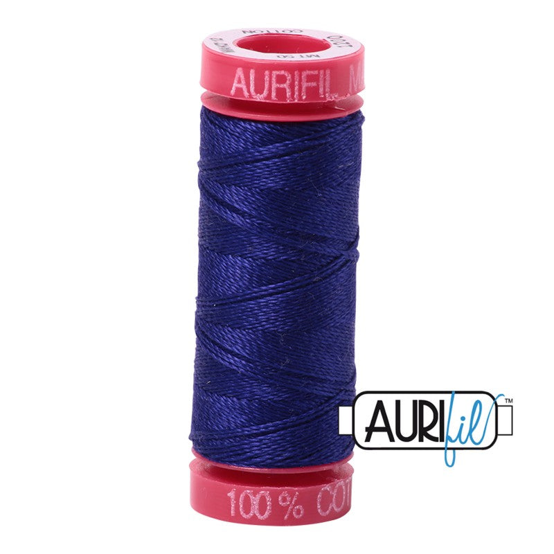 Aurifil 12wt Cotton Thread - 54 yards - 1200 Blue-Violet