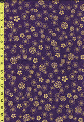 Japanese - Naka Floating Cherry Blossoms & Floral Medallions - B-1000-20C - Purple