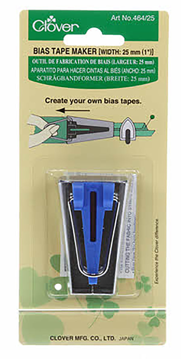 Clover Bias Tape Maker - 25mm - Bias Tape Maker - Sewing Supplies - Notions