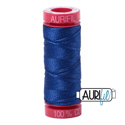 Aurifil 12wt Cotton Thread - 54 yards - 2740 Cobalt Blue
