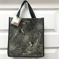 Kona Bay Bag - Eco Friendly Tote Bag - Japanese Crane & Tortoise