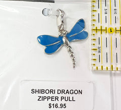 Notions - Zipper Pull - Blue Dragonfly