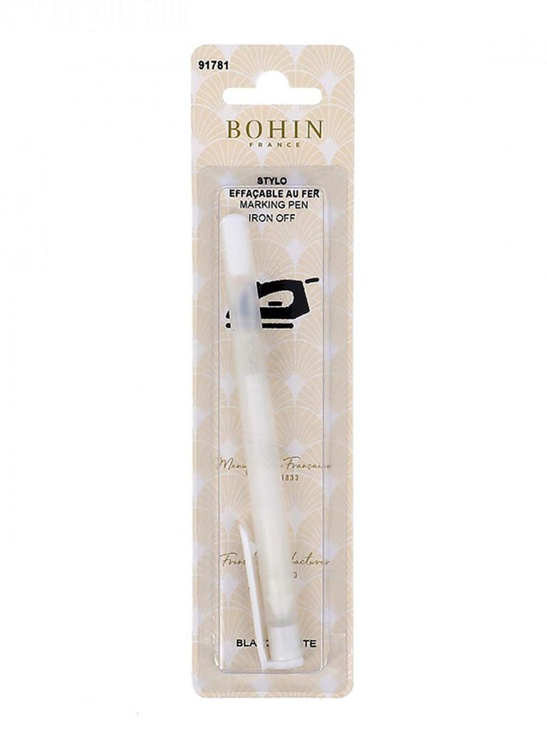 Notions - Bohin Iron-Off Marking Pen # 91781 - White