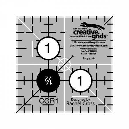 Rulers & Templates - Creative Grids - CGR1- 1 1/2" x 1 1/2" Square Ruler