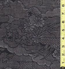 410 - Japanese Combined Weave - Floral Clouds - Gray