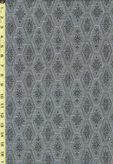 432 - Japanese Combined Weave - Snowflake Elongated Hexagons (Double-Sided) - Gray