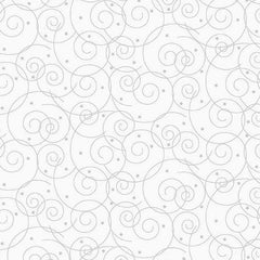 *Tonal Blender - Century Whites - Swirls & Tiny Stars - CS-9688-WW - White on White
