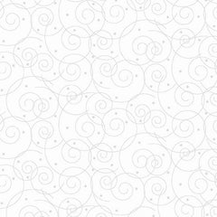 *Tonal Blender - Century Whites - Swirls & Tiny Stars - CS-9688-WW - White on White