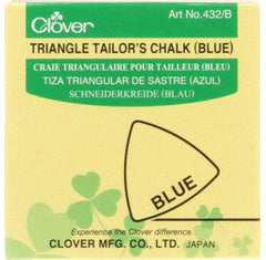 Notions - Clover Triangle Tailor's Chalk - Blue