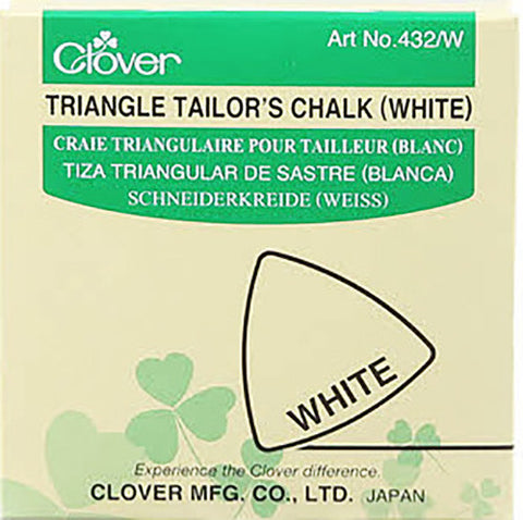 Notions - Clover Triangle Tailor's Chalk - White