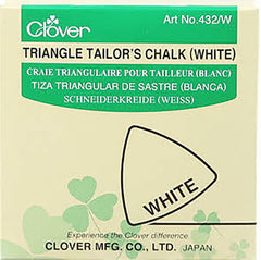 Notions - Clover Triangle Tailor's Chalk - White