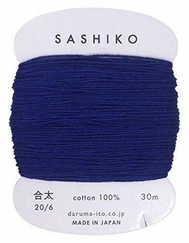 Sashiko Thread - Daruma - Medium/ Regular Weight - 30m - # 215 Navy