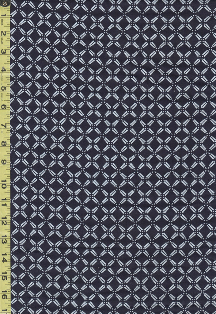 Yukata Fabric - 548 - Interlocking Diamonds - Indigo