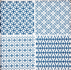 *Olympus Cross Stitch Kit -Japanese Traditional Designs - Kit EK-7533 - Blue & White - ON SALE - SAVE 40%