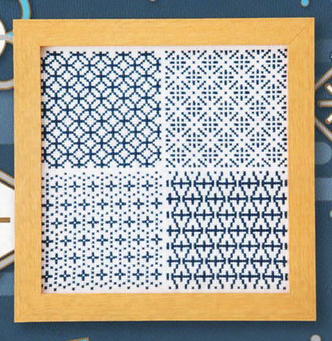 *Olympus Cross Stitch Kit -Japanese Traditional Designs - Kit EK-7533 - Blue & White - ON SALE - SAVE 30%