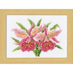 *Olympus Cross Stitch Flower Kit - # 7506 - January - Cattleya - ON SALE - SAVE 30%