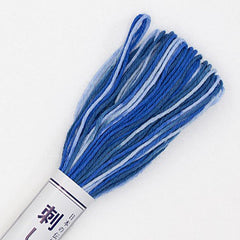 Sashiko Thread - Olympus 20m - Variegated # 52 - Blue & White