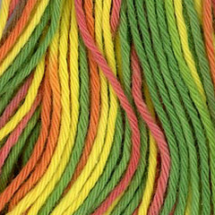 Sashiko Thread - Olympus 20m - Variegated # 71 - Yellow, Orange & Green