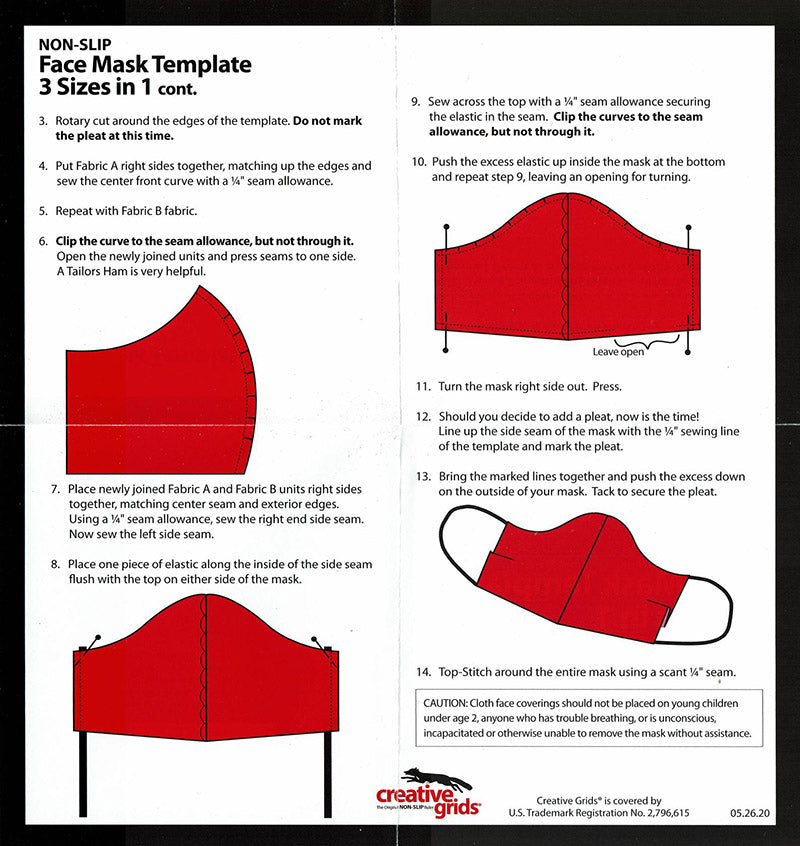 Printable Face Mask Template