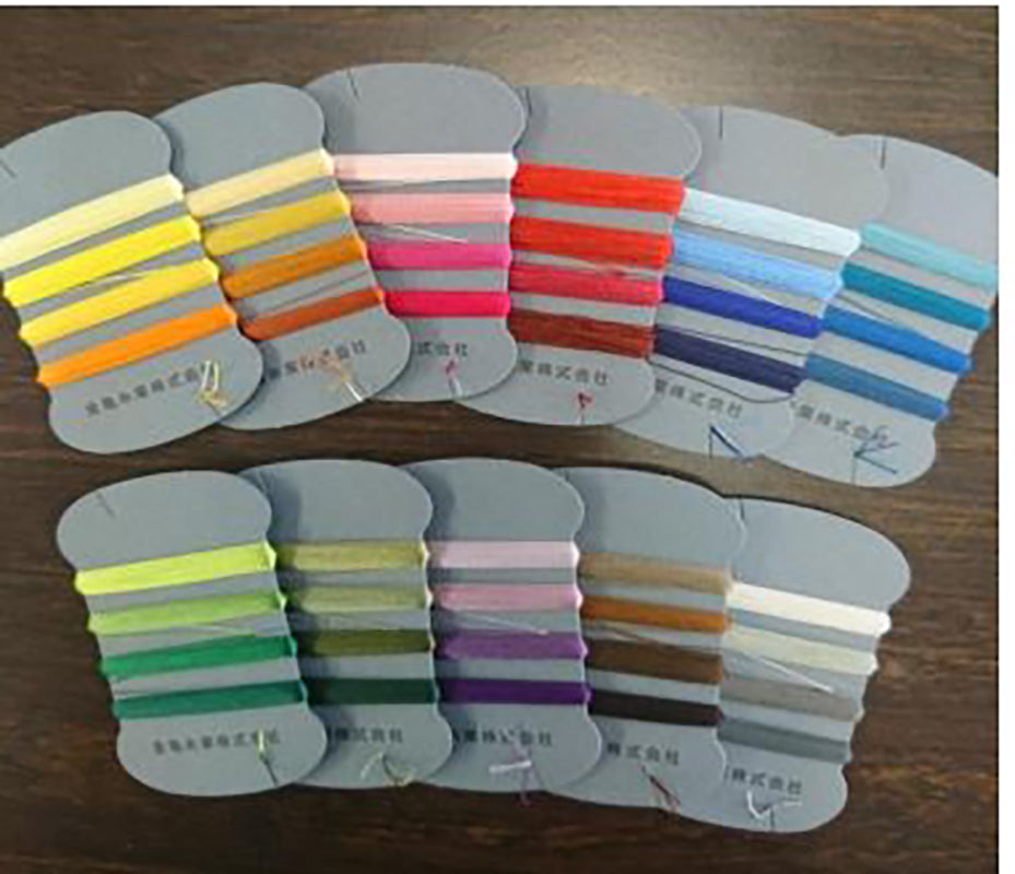 Kinkame Silk Thread  Collection - 100wt -11 Cards - 44 Colors (1 Card Free)