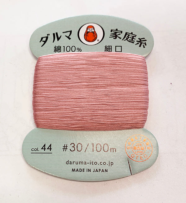 Daruma Hand Sewing Thread - 30wt Hand Sewing Thread - # 44 Petal Pink