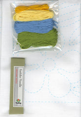 Sashiko World - Hawaii - Sampler Kit with Needle & Thread - Plumeria
