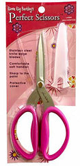 Scissors - Karen K. Buckley Perfect Scissors - Multipurpose Straight Blade (Non-Serrated) - Large 7 1/2" - Hot Pink