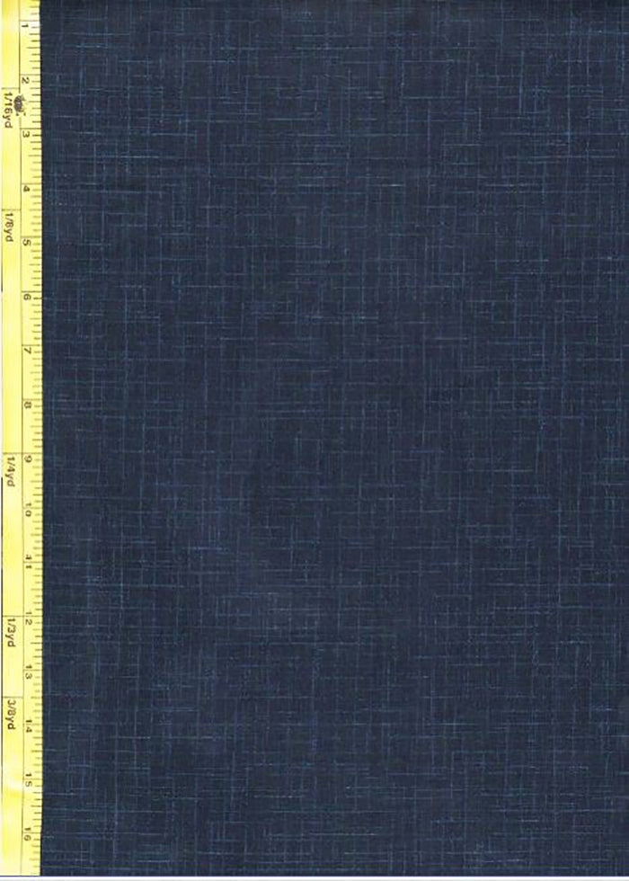 Japanese - Traditional - Solid Indigo/ Dark Navy with Textured Lines - KW-3517-AA
