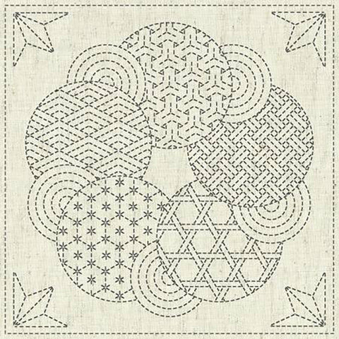 Sashiko Coin Design Japanese Embroidery Pattern / Kit – Hass Crafts