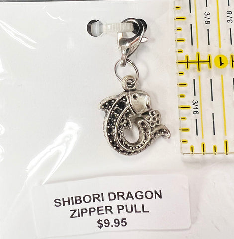 Notions - Zipper Pull - Koi with Curved Tail & Flower