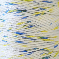 Sashiko Thread - Hidamari - LEN89-105 - Speckle: Variegated - SHAVED ICE - BLUE YELLOW