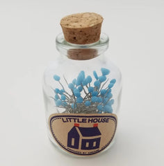 Notions - Little House Japanese Glass Head Pins in Glass Bottle