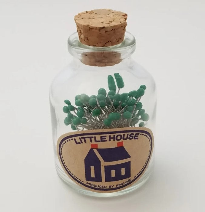 thumbnail image 2 of Notions - Little House Japanese Glass Head Pins In Glass Bottle 2 of 10