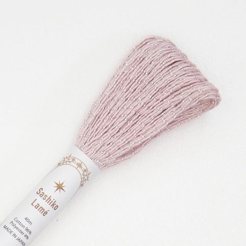 Sashiko Thread - Olympus 40m - LAME - # SL-05 - Soft Pink